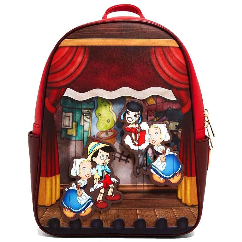 Loungefly! Leather Disney Pinocchio Stage Moving Mini Backpack