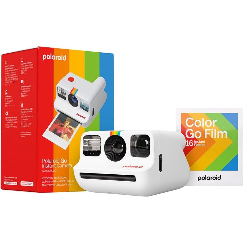 Polaroid Everything Box Polaroid Go 2nd Gen Smallest Instant Camera - White