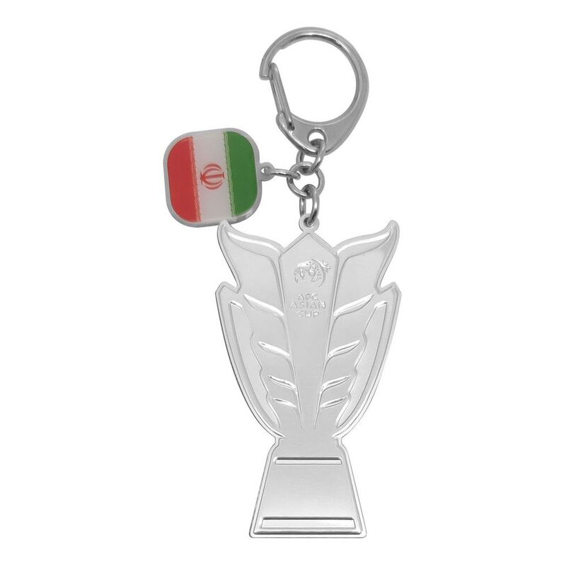 AFC Asian Cup 2023 2D Trophy Keychain with Country Flag - Iran