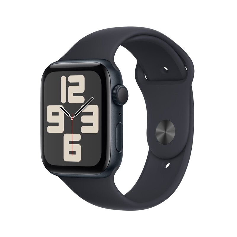 Apple Watch SE (2023) GPS 44mm Midnight Aluminium Case with Midnight Sport Band - S/M