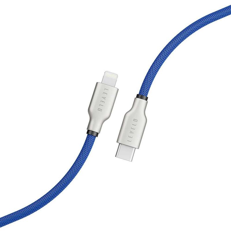 Levelo USB-C to MFi Lightning Cable 1.1m - Dark Blue
