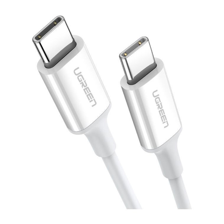 UGreen USB-C 2.0 Male to USB-C 2.0 Male 3A Data Cable 1m - White