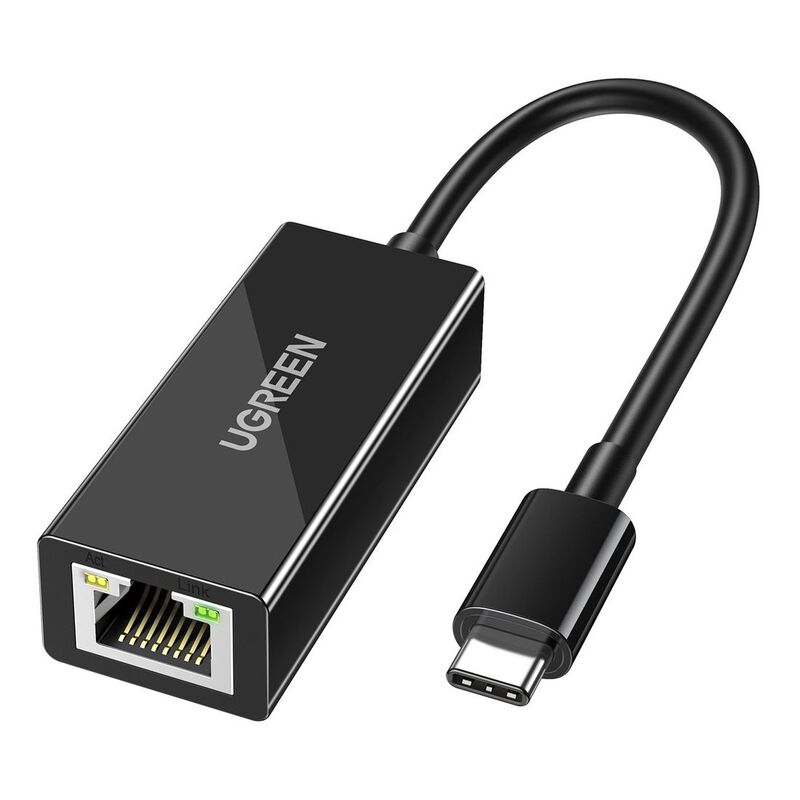 UGreen USB Type-C to 10/100/1000Mbps Ethernet Adapter - Black
