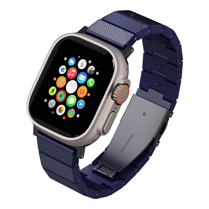 Levelo Fusion Resin Strap for Apple Watch 49/45/44/42mm - Blue