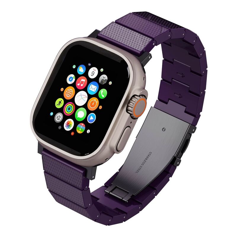 Levelo Fusion Resin Strap for Apple Watch 49/45/44/42mm - Purple