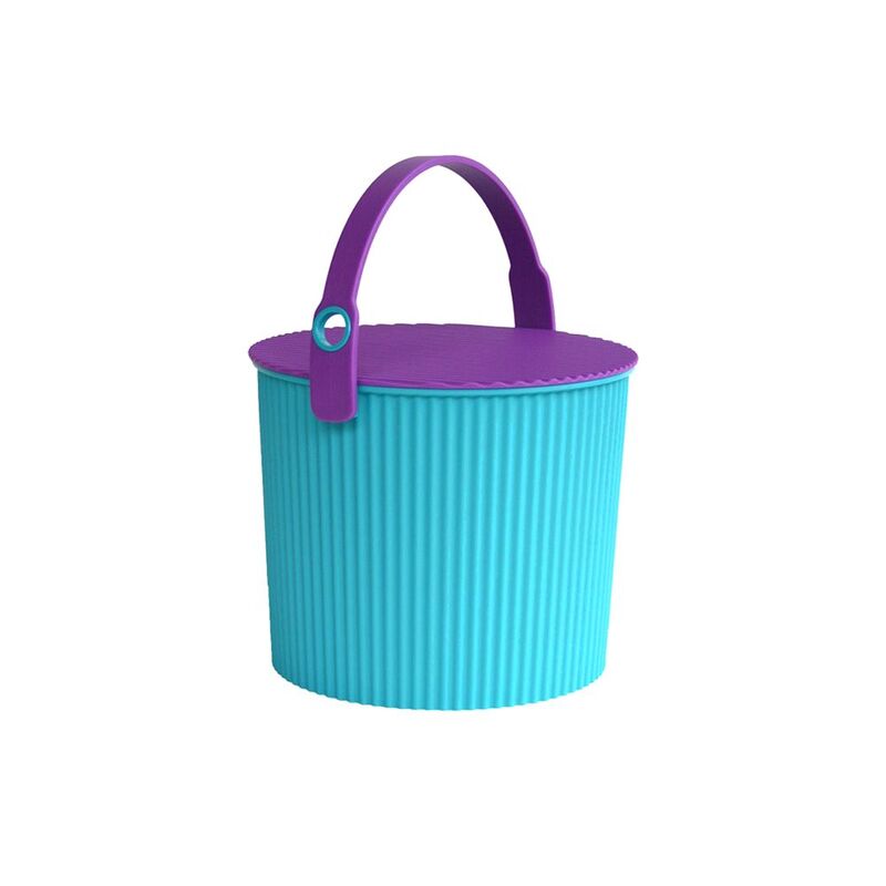 Hachiman Omnioutil Bucket with Lid 8000ml - Blue/Purple