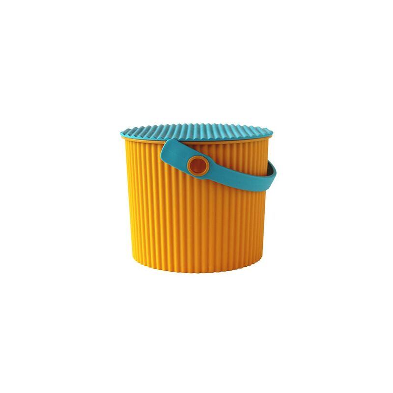 Hachiman Omnioutil Bucket with Lid 4000ml - Orange/Blue
