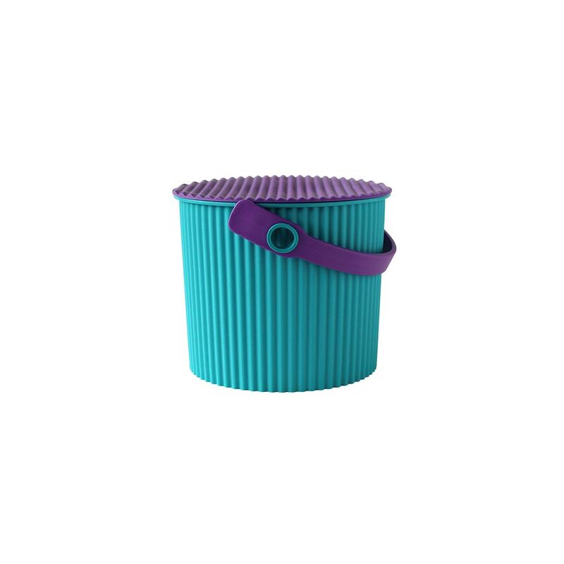 Hachiman Omnioutil Bucket with Lid 4000ml - Blue/Purple