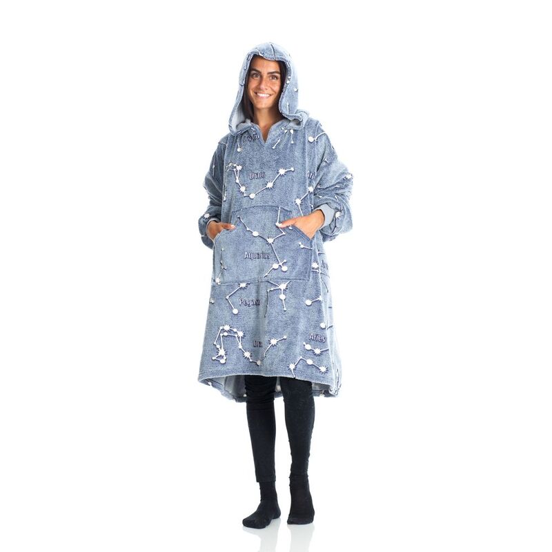 Kanguru Constellations Hoodie Wearable Blanket (Glow In The Dark) (95 x 90cm)