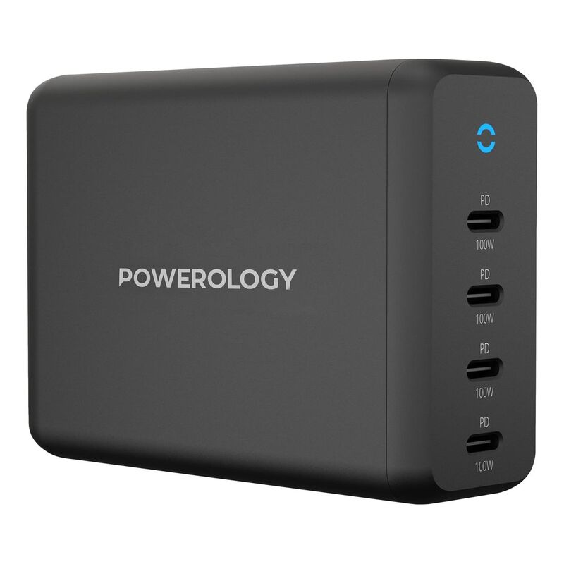 Powerology 165W GaN Desktop Charger (x4) USB-C Power Delivery