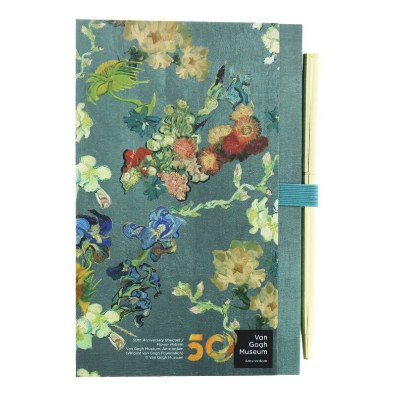 Blueprint Collections Van Gogh Anniversary Handbag Notebook & Pen