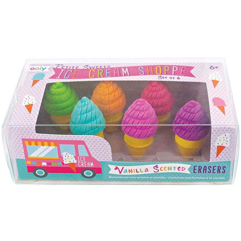 Ooly Petite Sweets Ice Cream Scented Erasers - Set of 6
