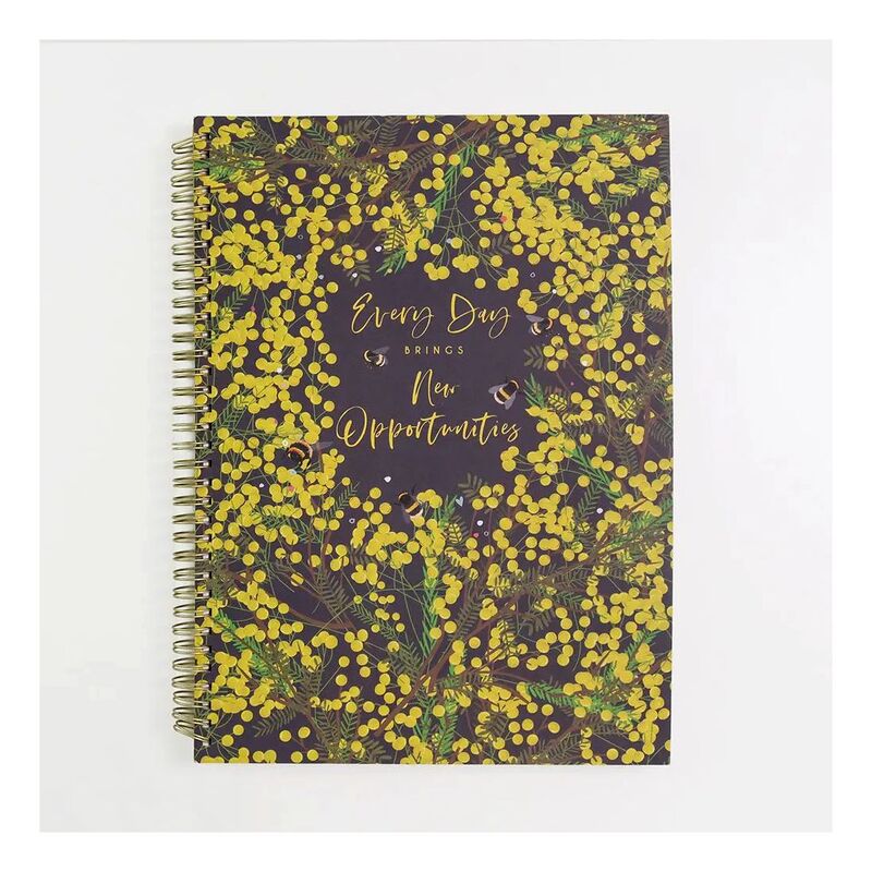 Belly Button Mimosa Spiral A4 Notebook (100 Pages)