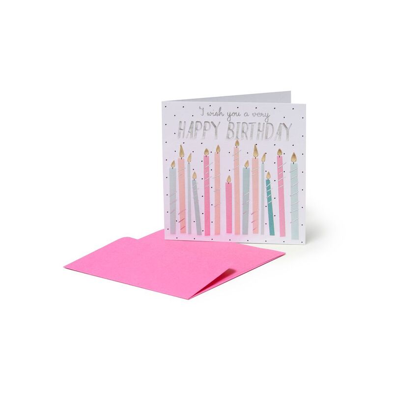 Legami Small Greeting Card - Candles (7 x 7 cm)