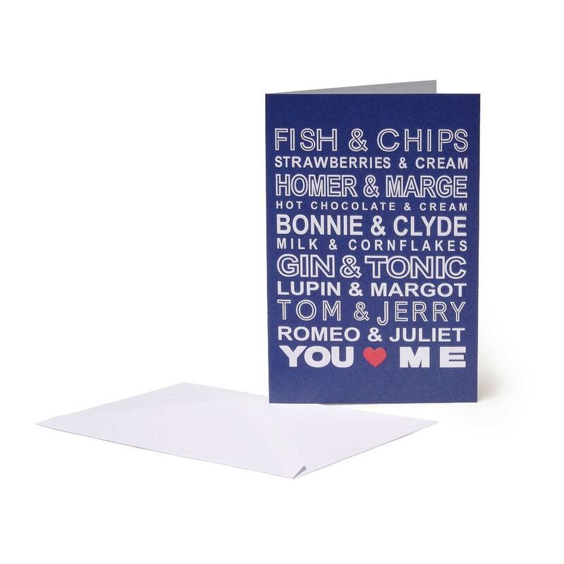Legami Large Greeting Card - You and Me (11.5 x 17 cm)
