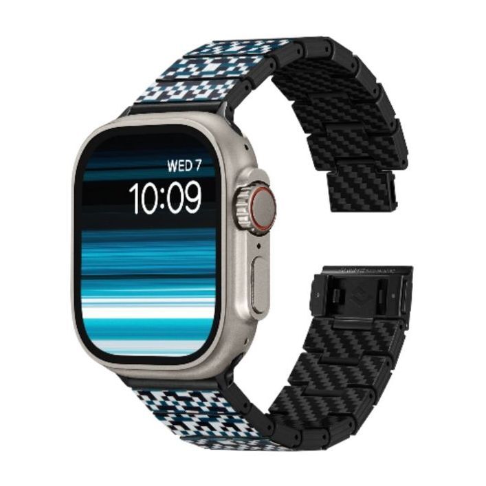 Pitaka Dreamland Chromacarbon Band for Apple Watch (Fits All Sizes) - Mosaic