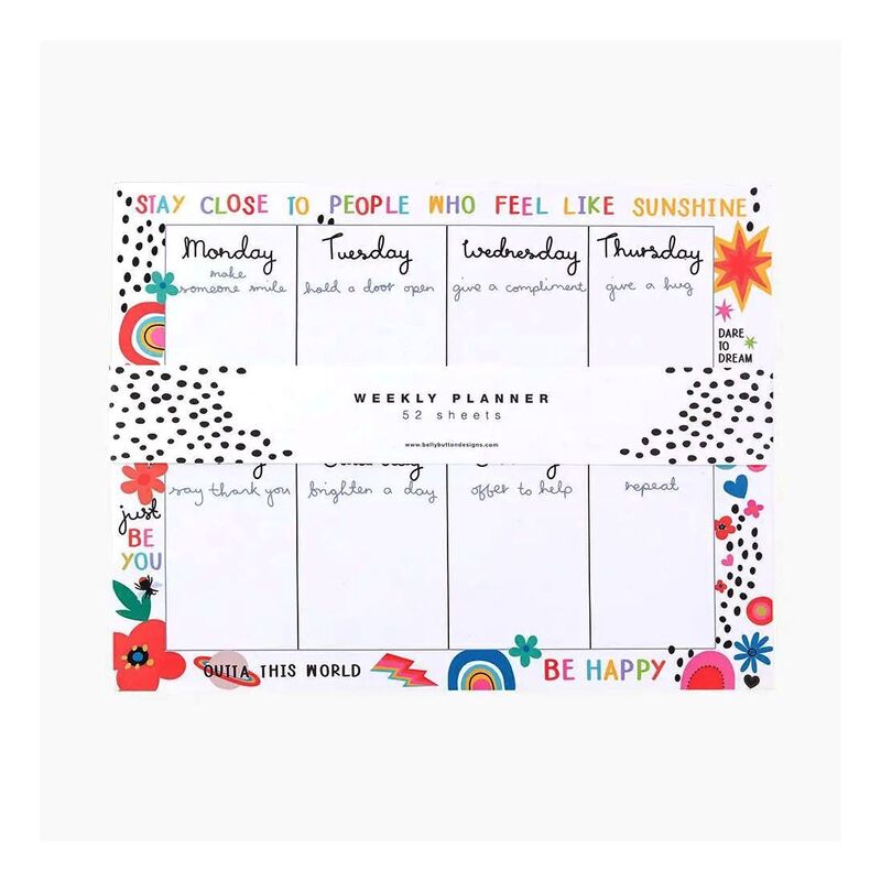 Belly Button Electric Dreams Weekly Planner (52 Sheets)