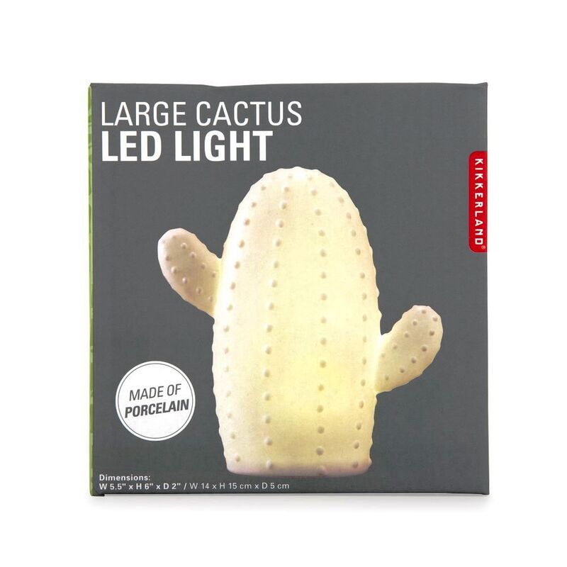 Kikkerland Cactus LED Light - Large