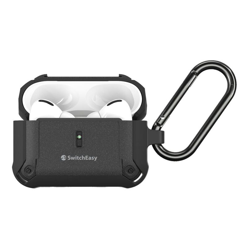 Switcheasy Guardian Rugged Anti-Lost Protective Case for AirPods Pro 2 - Black