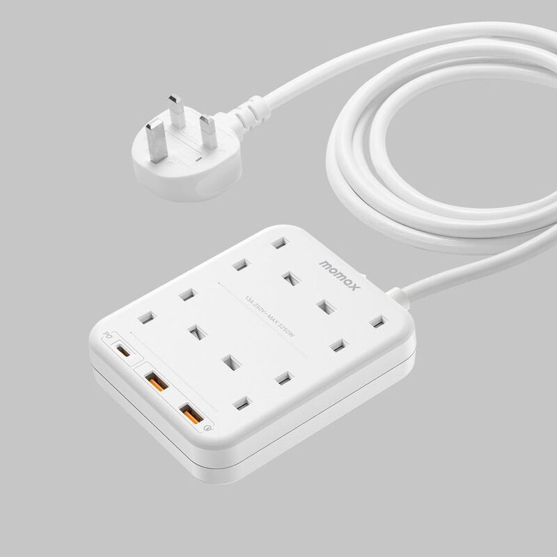 Momax OnePlug PD 20W/2A/1C 4 Outlet Strip