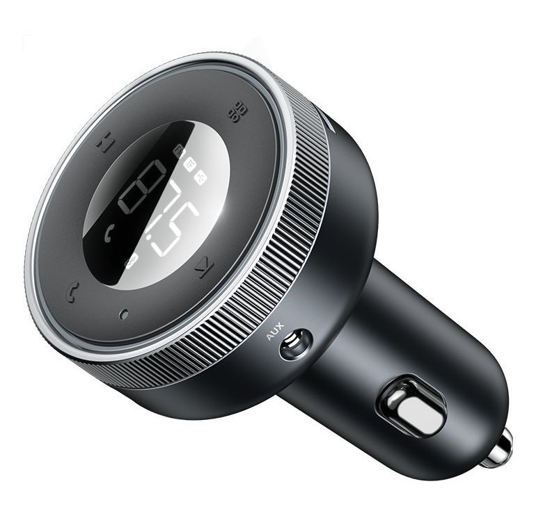 Baseus Enjoy Car Wireless MP3 Charger (Wireless 5.0+5V/3.4A) - Black