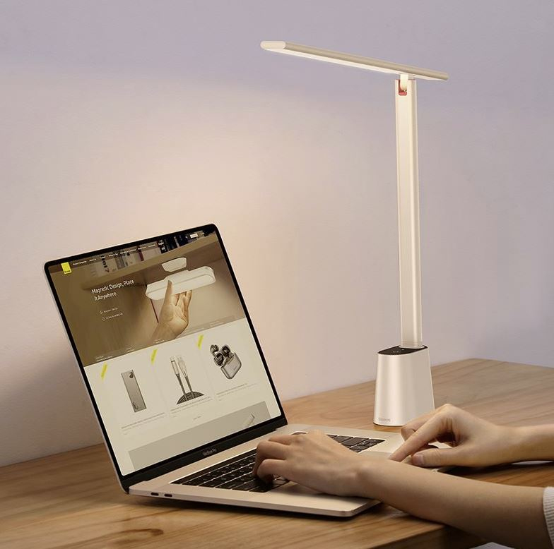 Baseus Smart Eye Series Rechargeable Folding Reading Desk Smart Lamp - White