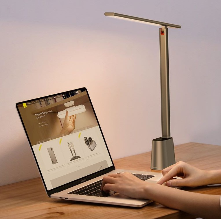Baseus Smart Eye Series Rechargeable Folding Reading Desk Smart Lamp - Dark Gray
