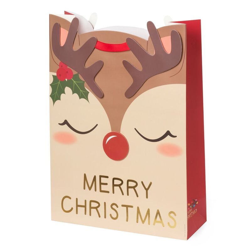Legami Christmas Gift Bag - X-Large - Reindeer