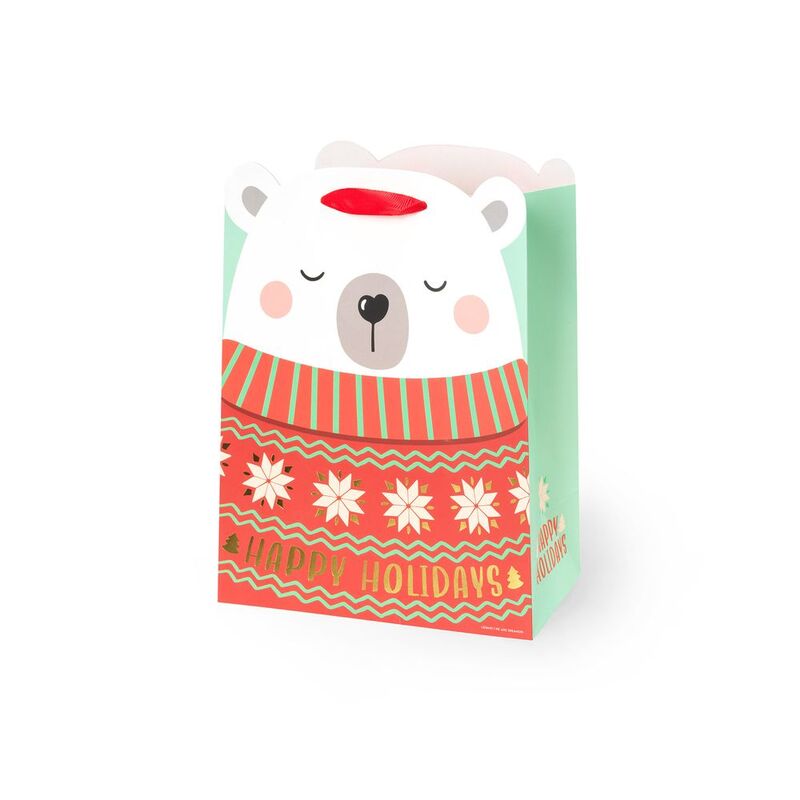 Legami Christmas Gift Bag - Medium - Polar Bear