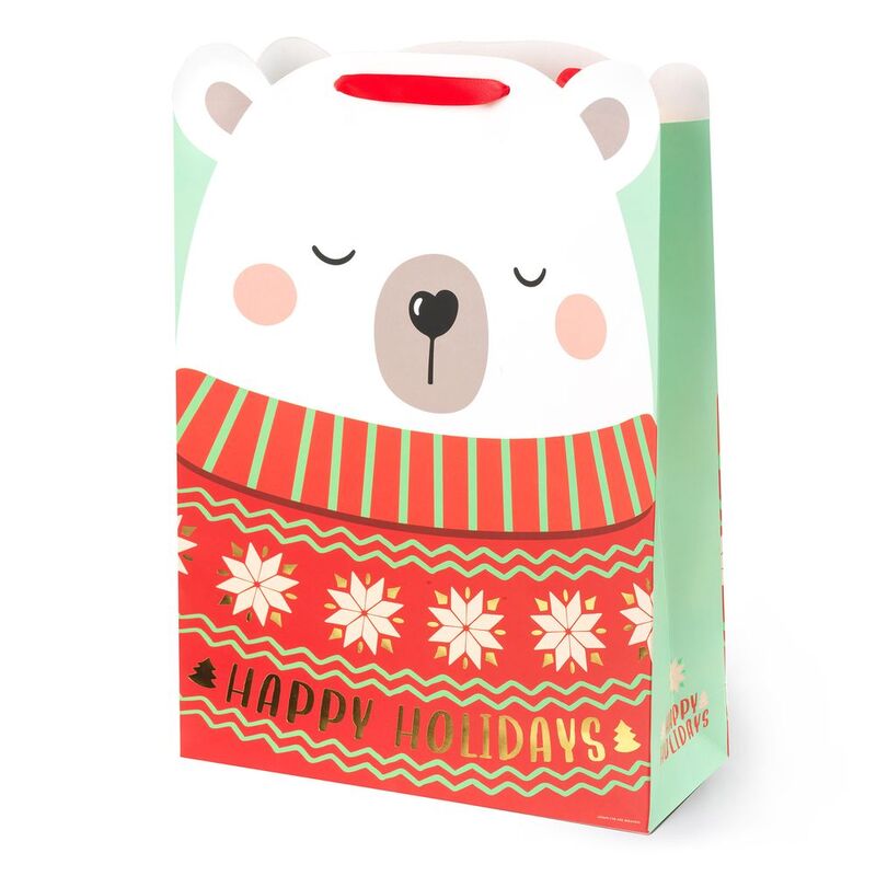 Legami Christmas Gift Bag - X-Large - Polar Bear
