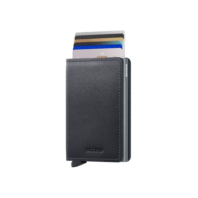 Secrid Slimwallet Leather Wallet - Original - Grey