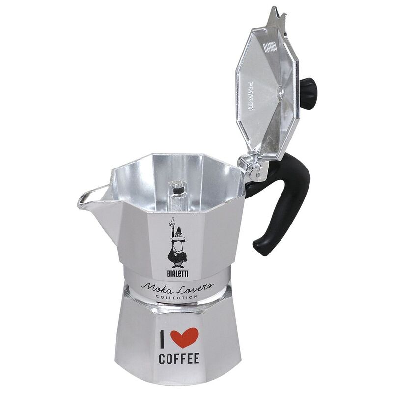 Bialetti Moka Express 3 Cups Espresso Maker - Lovers Chrome