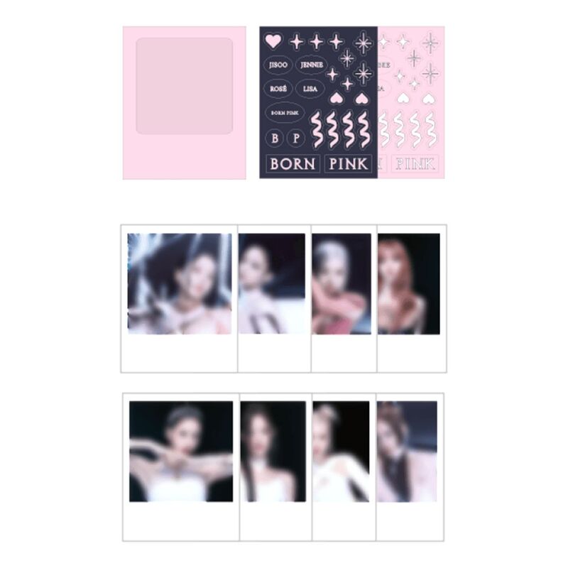Blackpink - Bornpink Polaroid Photo + Sticker Set - Lisa | Blackpink