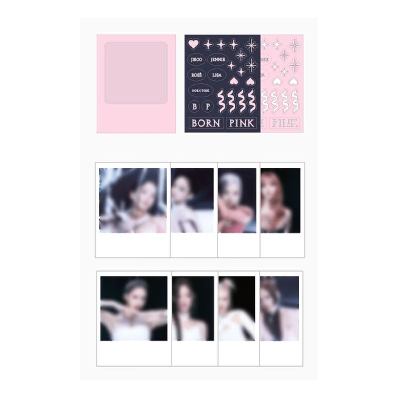 Blackpink - Bornpink Polaroid Photo + Sticker Set  - Jennie | Blackpink