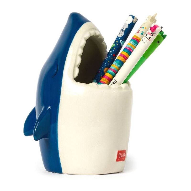 Legami Ceramic Pen Holder - Desk Friends - Shark