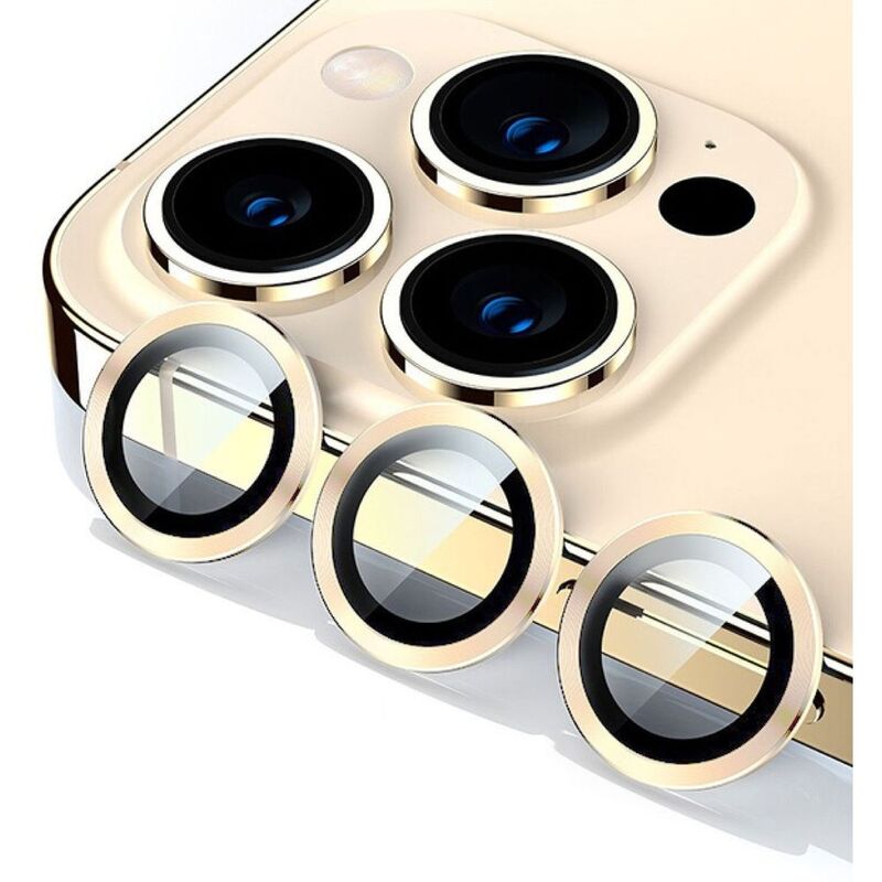 HYPHEN Camera Lens Protector For iPhone 14 Pro/ 14 Pro Max - Gold