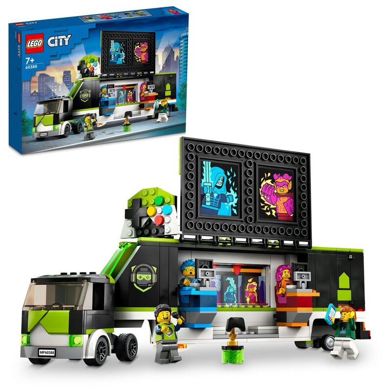 LEGO City Gaming Tournament Truck Building Toy Set 60388 (313 Pieces)