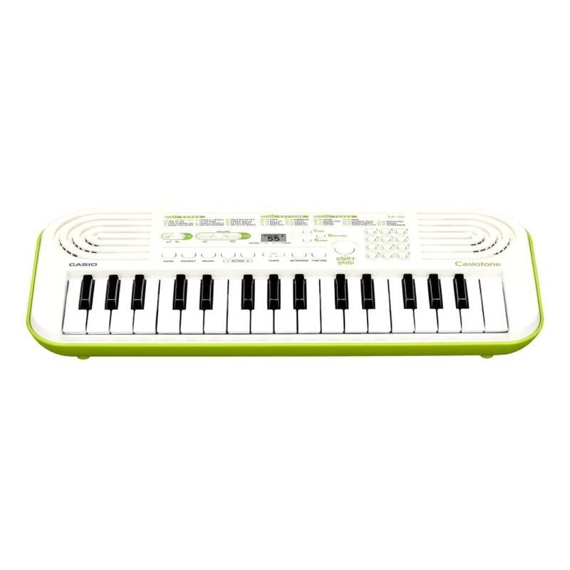 Casio - SA-50 Digital Keyboard (Power Adaptor Not Included) - White