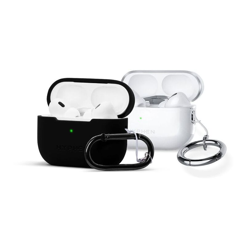 HYPHEN Cion Case with Oval and Ring Carabiner for AirPods Pro (2nd Gen) - Black