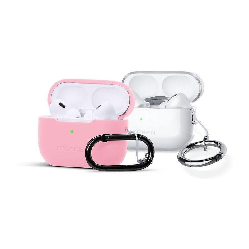 HYPHEN Cion Case with Oval and Ring Carabiner for AirPods Pro (2nd Gen) - Pink