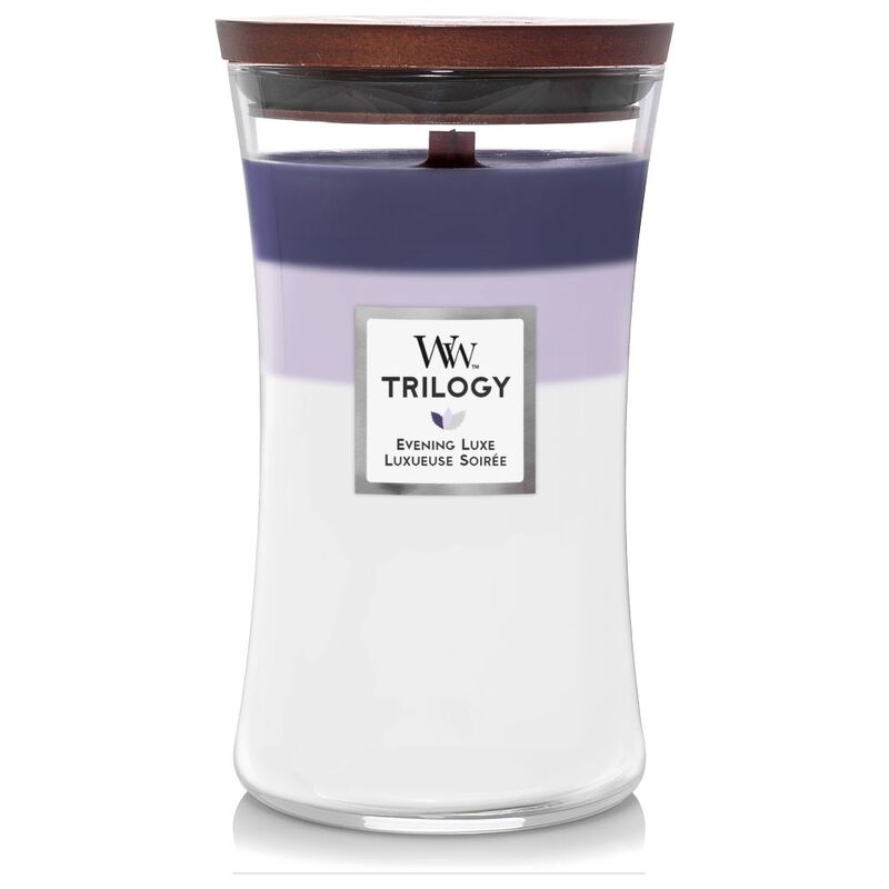 Wood Wick Trilogy Hourglass Evening Luxe Scented Candle Large