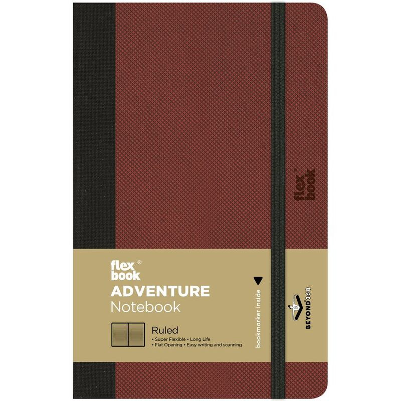 Flexbook Adventure Ruled A6 Notebook Red - Pocket - Red (9 x 14 cm)