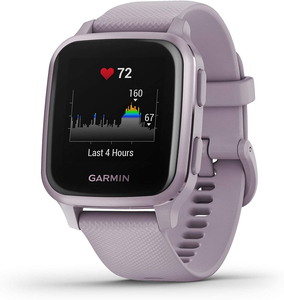 Garmin Venu SQ Smartwatch Metallic Orchid Aluminium Bezel with Orchid Case and Silicone Band