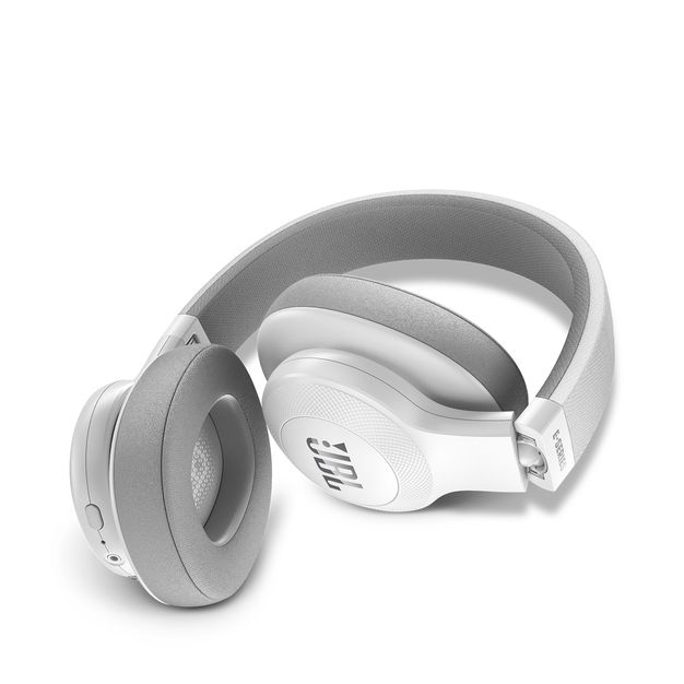 JBL E55 White Bluetooth Over-Ear Headphones