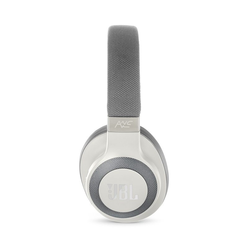 JBL E65 Noise Cancelling White Bluetooth Headphones