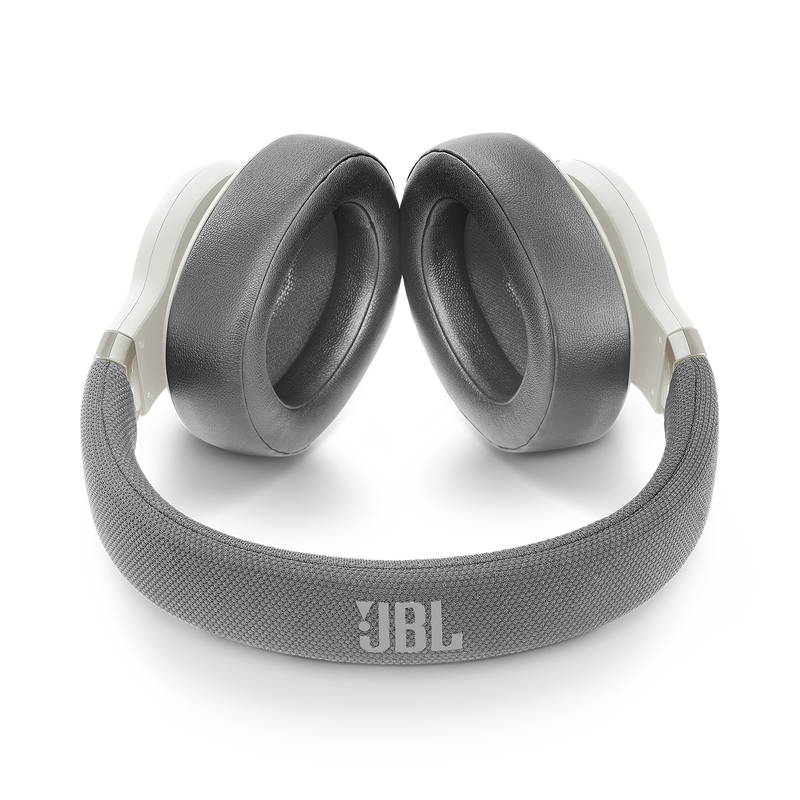 JBL E65 Noise Cancelling White Bluetooth Headphones