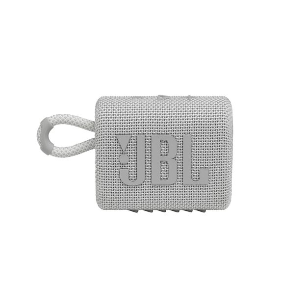 JBL Go 3 White Portable Waterproof Wireless Speaker