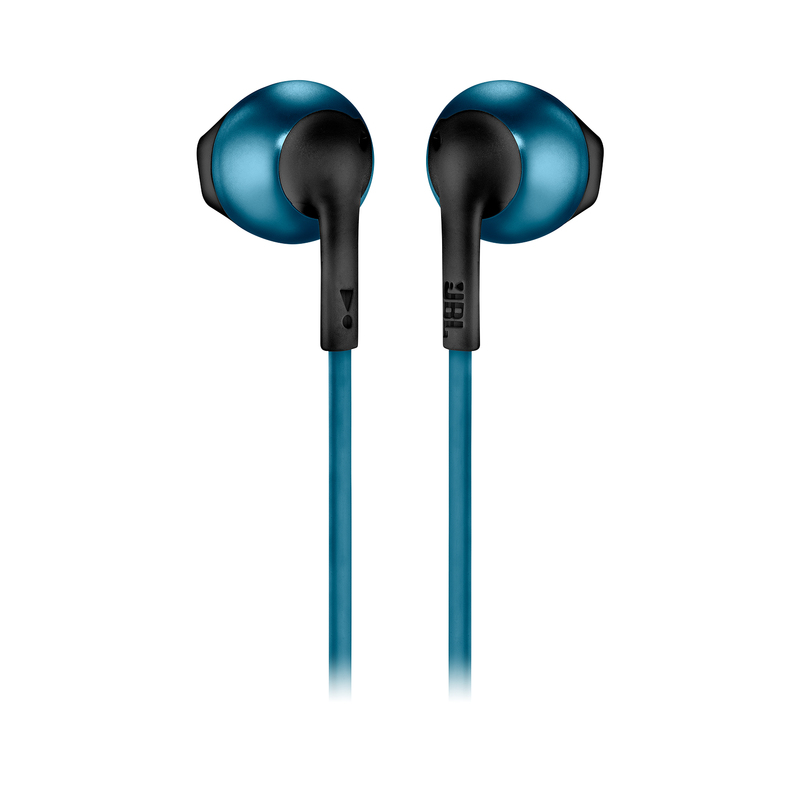 سماعات أذن داخلية جيه بي إل تيون 205 بتقنية البلوتوث باللون الأزرق