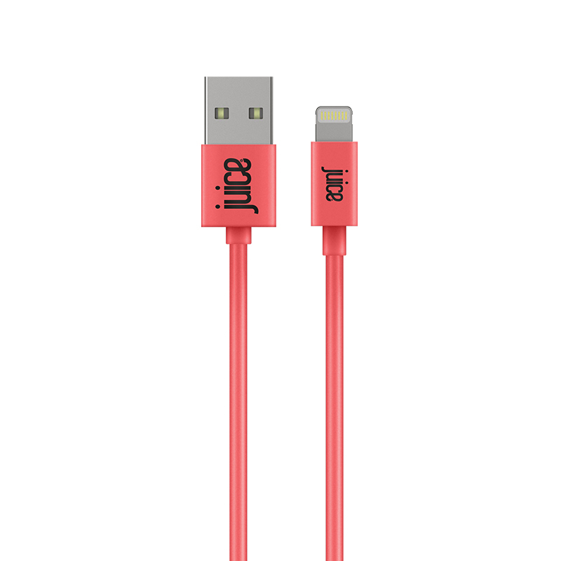 Juice Lightning Cable Coral 2M Round