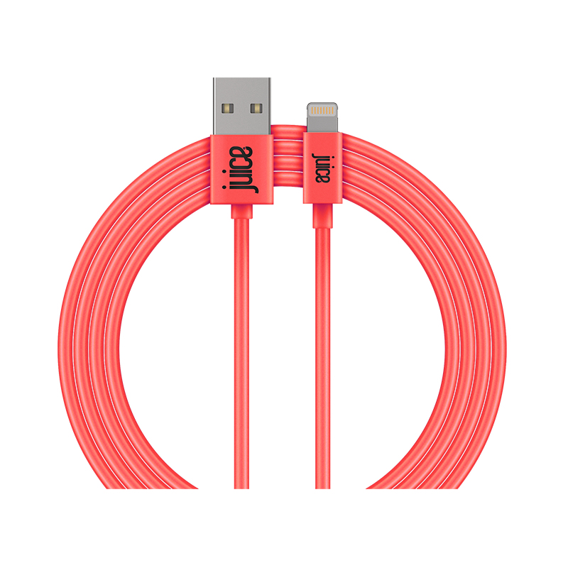 Juice Lightning Cable Coral 2M Round